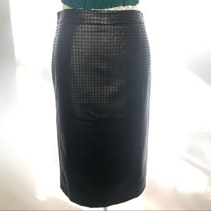 Pleather patterned skirt